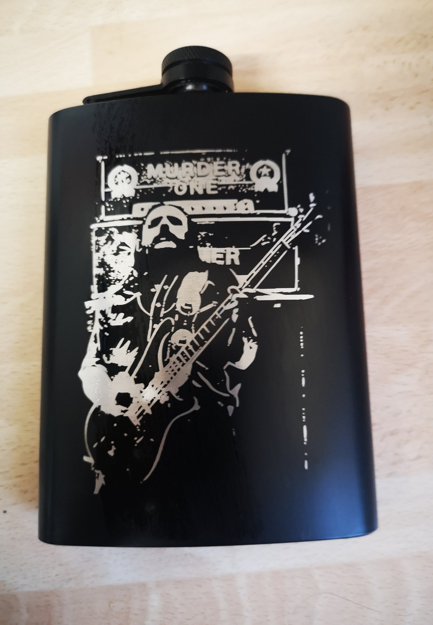 LIMITED SERIES MURDER ONE 8OZ STAINLESS STEEL HIP FLASK