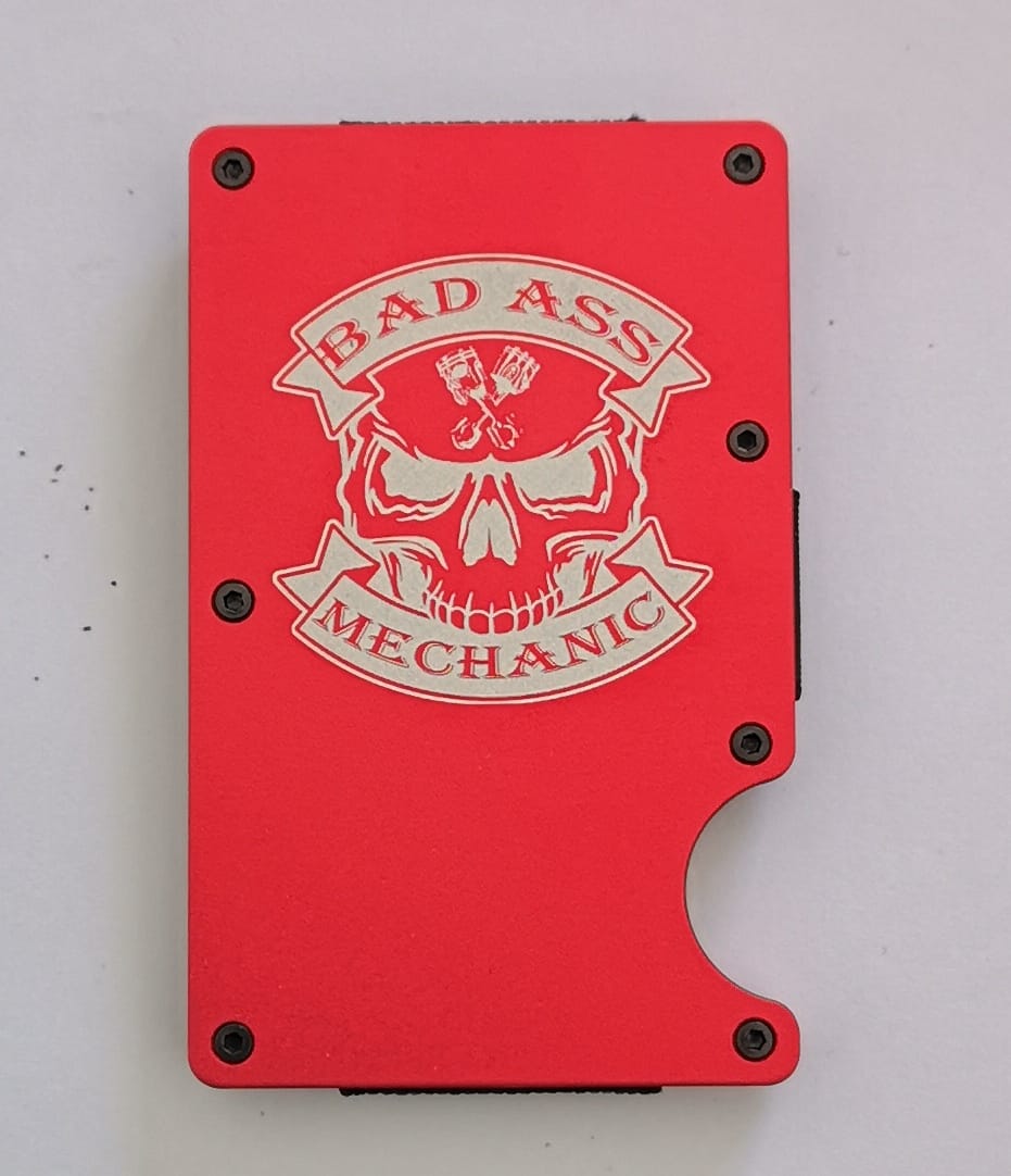 BAD ASS MECHANIC CARD HOLDER